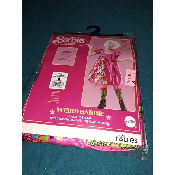Kids Weird Barbie Costume Size Small in Packaging - Picture 1 of 2